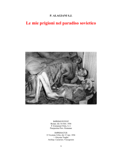 LE MIE PRIGIONI NEL PARADISO SOVIETICO