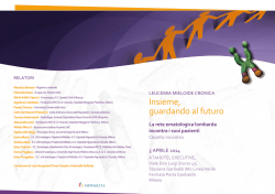 Insieme, guardando al futuro - AIP Associazione Leucemia Mieloide