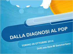 DALLA DIAGNOSI AL PDP - Necessit&agrave; educative speciali