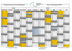 Ferienplan 2014 2015 - Firstwald Gymnasium M&ouml;ssingen