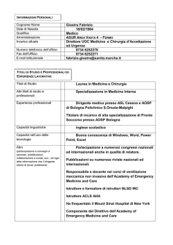 Giostra Fabrizio 18/02/1964 Medico ASUR AREA VASTA 4 – F