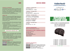 Programma e scheda di iscrizione