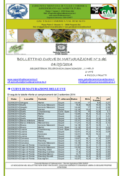 Bol MATURAZIONE n 3 - Sapori di Valle Camonica