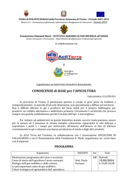 progr. 1.2.12 - Apicoltura Mori
