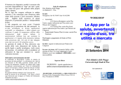 CONVEGNO APP sanitarie 25 settembre 2014