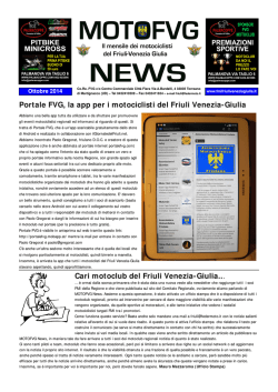 Portale FVG, la app per i motociclisti del Friuli Venezia