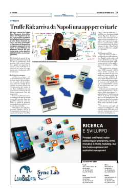 Truffe Rid: arriva da Napoli una app per evitarle