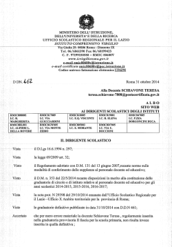 Decreto Rettifica II Fascia Primaria - SCHIAVONE