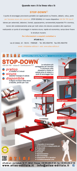 STOP-DOWN&copy; - ATLAS edilizia