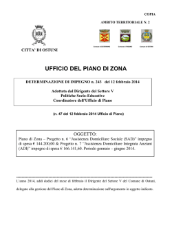 UFFICIO DEL PIANO DI ZONA