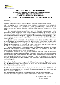 scarica il programma - Circolo Velico Ventotene