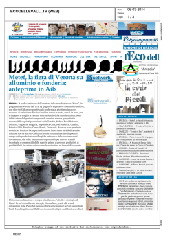 Metef, la fiera di Verona su alluminio e fonderia: anteprima in Aib