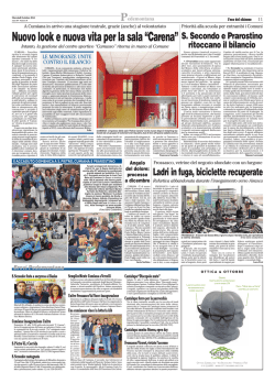 La gestione del centro sportivo "Camusso" ritorna in