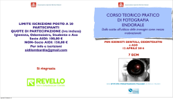 corso teorico pratico di fotografia endorale