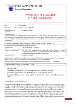 sibillini - C.A.I. Campobasso