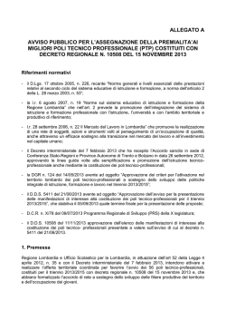 Allegato A - Ufficio scolastico regionale per la Lombardia