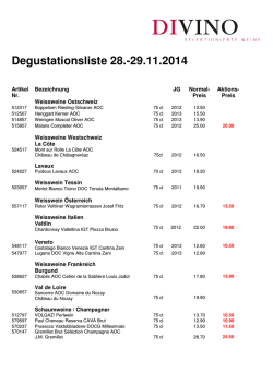 Degustationsliste 28.