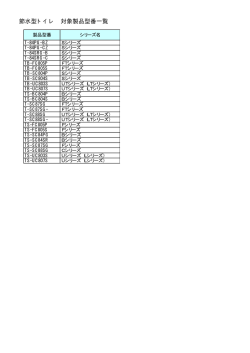 省エネ住宅ポイント対象製品一覧表