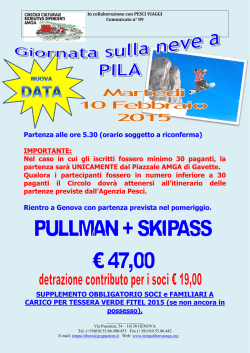 Giornata sulla Neve a Pila
