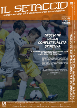 Setaccio 18 - CSI Torino