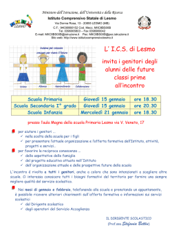 invito ai genitori future classi prime