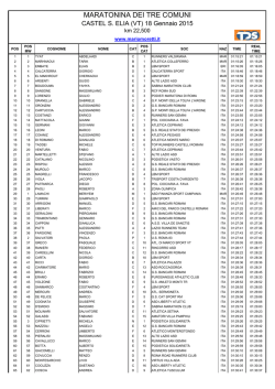 MARATONINA DEI TRE COMUNI