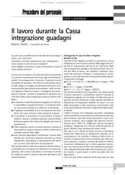 continua la lettura - Dottrina Per il Lavoro