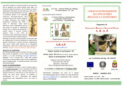 Corso di Apicoltura biologica e sostenibile