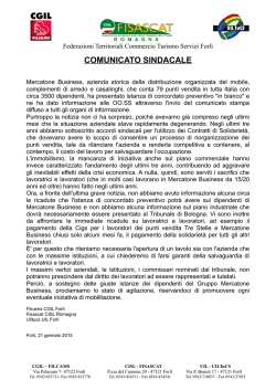 MERCATONEUNO presenta domanda di concordato