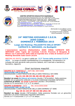 24&deg; Meeting regolamento