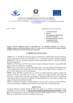 clicca qui... - Istituto Comprensivo SG Bosco