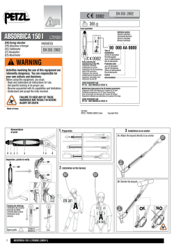 ABSORBICA 150 I ABSORBICA 150 I L70150 I WARNING