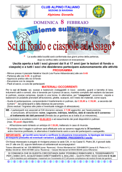 locandina - CAI Sezione di Ravenna