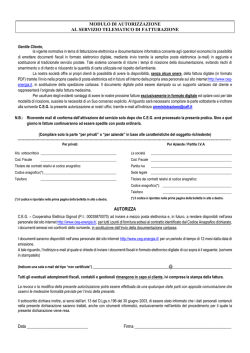 modulo di richiesta - CEG Società Cooperativa Elettrica Gignod