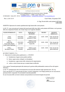 Convocazione consigli interclasse per scrutini