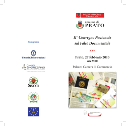 Il programma - La Protezione Civile