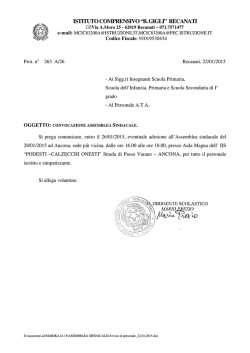 ISTITUTO COMPRENSIVO &ldquo;B. GIGLI&rdquo; RECANATI