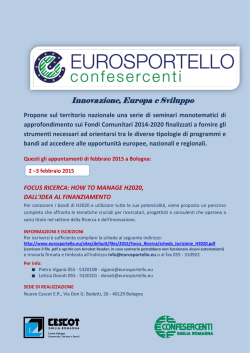 scarica la scheda informativa - Nuovo Cescot Emilia