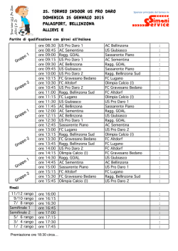Programma allievi E 2015