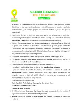 ACCORDI ECONOMICI - Direzione Radianza