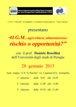 rischio o opportunit&agrave;?&rdquo; - Associazione Luca Coscioni