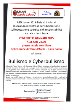 Bullismo e Cyberbullismo
