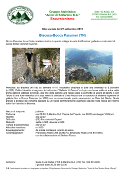 Biacesa-Bocca Pasumer (TN) - Gruppo Alpinistico "Amici di S