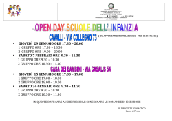 Open day scuole dell