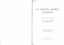 Natura morta italiana, Napoli, Palazzo Reale, ottobre