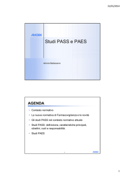 Studi PASS e PAES