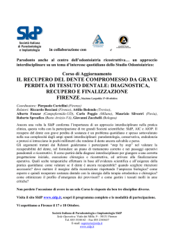 Corso di aggiornamento inter-disciplinare la collaborazione di AIC e