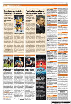 Ecco la nuova Serie A Più italiani, 12 squadre Papà della