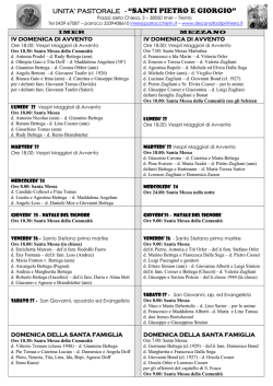 Unit&agrave; Pastorale Santi Pietro e Giorgio