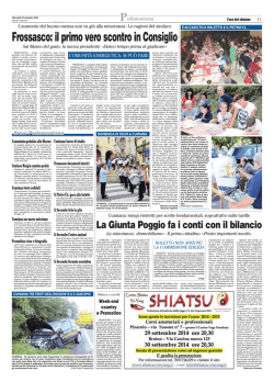 La Giunta Poggio fa i conti con il bilancio